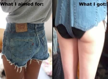 If she was making a denim thong, this would have been a success. 