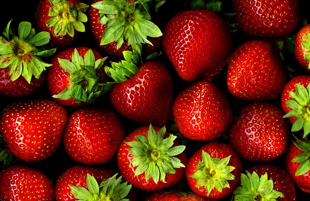 Strawberries and baking soda.