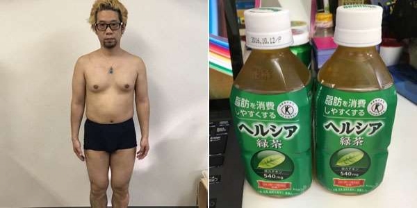 這名男子連喝30天『油切綠茶』想減肥，雖然外觀沒什麼變但體內的變化令大家都傻眼！