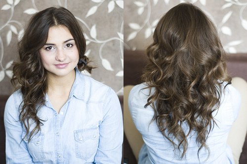 Curl hair in different directions for added volume.